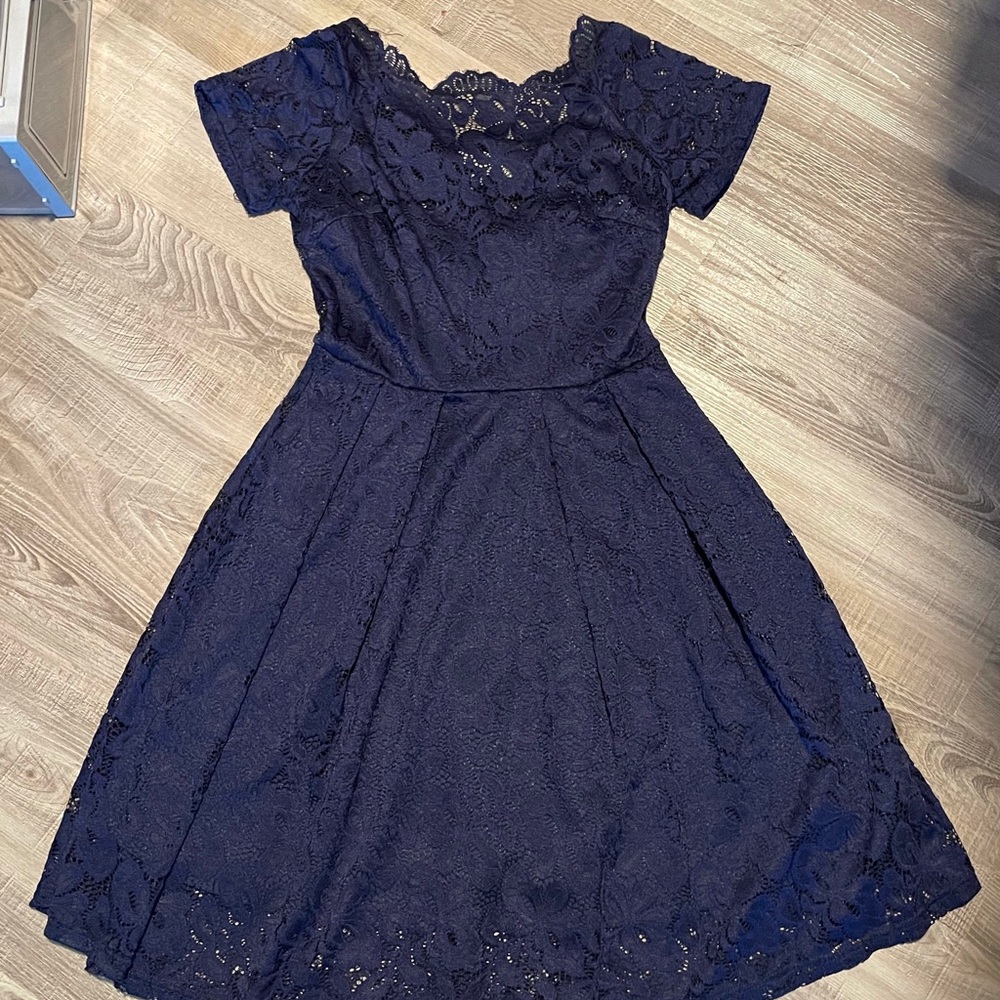 Women’s Blue Lace Dress